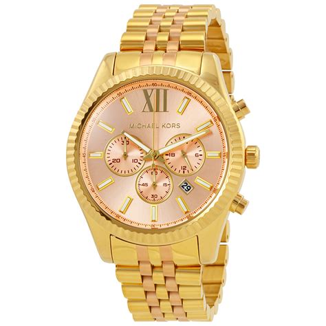 michael kors mk6473|Michael Kors Lexington Rose Gold.